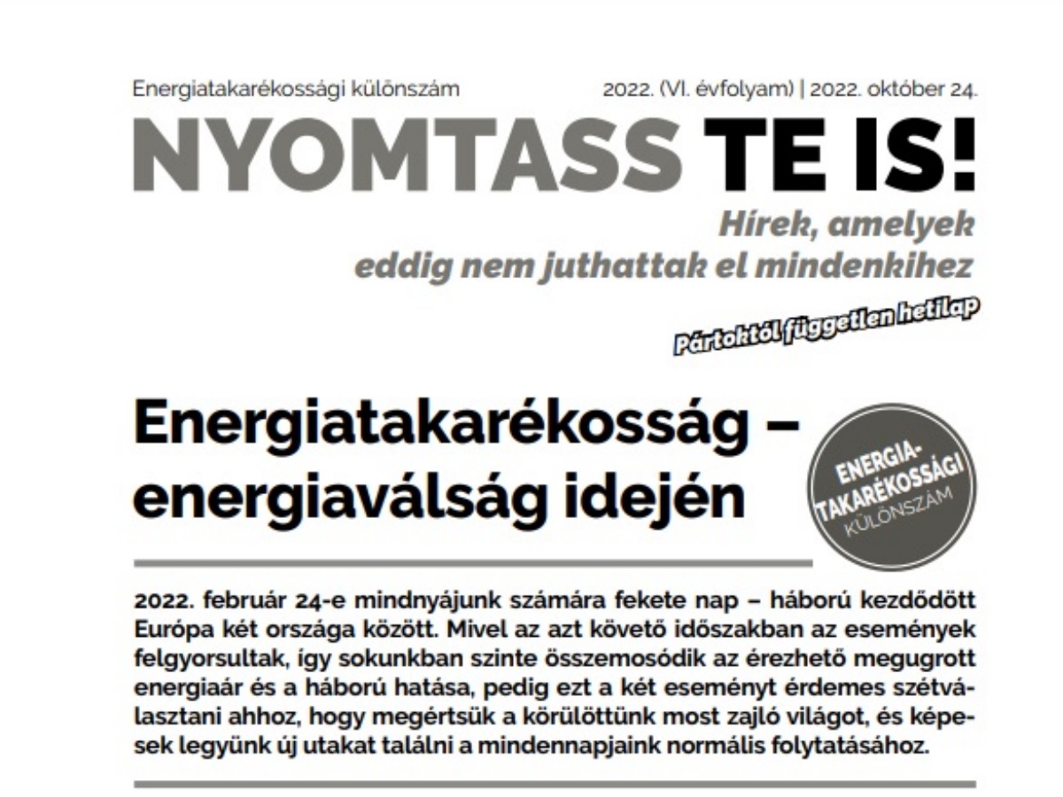 Az energiatakarékosság könnyű lépései: arról írtunk a Nyomtass Te Is-ben, hogyan spórolhatsz a költségeiden